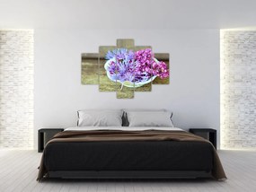 Obraz dekorácie s levanduľou (150x105 cm)