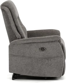 Polohovacie kreslo sivé, elektrické TV-Q8575 GREY2