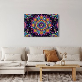 Obraz - Kaleidoskopická mandala (90x60 cm)