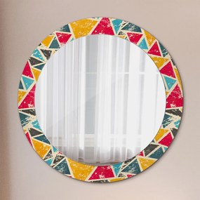 Okrúhle zrkadlo s potlačou Retro zloženie fi 70 cm
