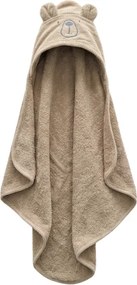 Detská osuška s kapucňou MILO 75x75 cm, béžová