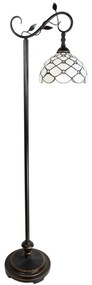 Vitrážová lampa stojaca 36*152 WHITE
