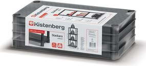 Prosperplast Regál do dielne STACKARO SOLID SMALL, 58x28x131,5cm, čierna