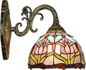 Brilagi - Tiffany vitrážové nástenné svietidlo LORAS 1xE27/40W/230V