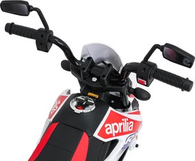 Ramiz Detský motocykel Aprilia RX biely