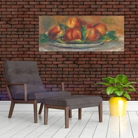 Obraz - Auguste Renoir, Peaches on a  Plate, reprodukcia (120x50 cm)