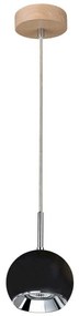 Spot-Light 5143174 - LED Luster na lanku BALL WOOD 1xGU10/5W/230V matný dub