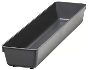 Goodhome Organizér do šuplíku, do kuchyně, příborník - NITAKI šedý plast 10 x 43 cm
