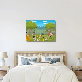 Obraz - Deti na ihrisku (70x50 cm)