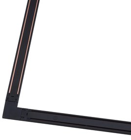 Moderný koľajnicový systém čierny 1-fázový 800 cm - Magnetic