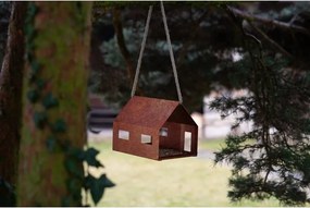 Casa Vtáčie kŕmidlo 30 x 21 x 23 cm, corten CORGARDEN 1040