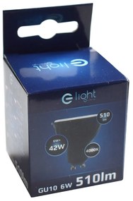 LED žiarovka GU10 neutrálna 4000k 6w 510 lm