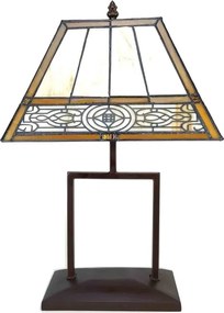 Nočná lampa Tiffany 28*20*46 vitráž AFRIKA