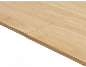 Rozkladací jedálenský stôl s doskou v dubovom dekore v prírodnej farbe 100x190 cm Gallina – Unique Furniture