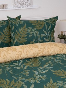 Bavlnené obliečky Renforcé - Gabriela tmavo zelená