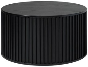 Čierny okrúhly konferenčný stolík ø 85 cm Siena – Unique Furniture