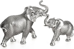 DEKORAČNÁ SOŠKA EVAN 13X30X25 CM SIVÁ