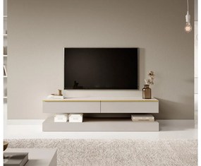 TV skrinka/stolík Hilde  (sivobéžová). Vlastná spoľahlivá doprava až k Vám domov. 1099739
