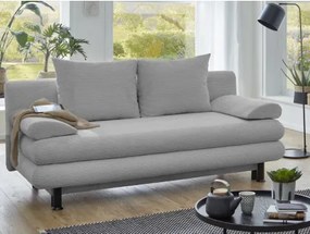 Rozkladacia pohovka Bert, svetlo šedá štruktúrovaná látka%