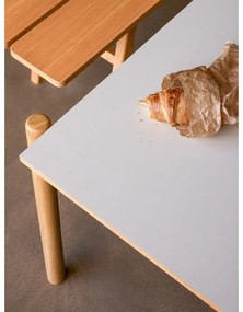 Jedálenský stôl z dubového dreva 107x190 cm Oblique – Hübsch