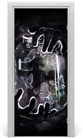 Samolepiace fototapety na dvere Motýle w zloÏky 75x205 cm