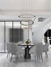 LED luster Ginevra 51 čierne
