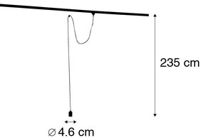 Závesné svietidlo s koľajnicovým závesom zlaté - Cavalux