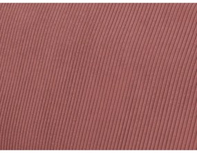 Ružová menčestrová rozkladacia/s úložným priestorom rohová pohovka Voltaire – Bobochic Paris