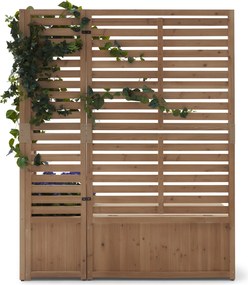 Paravánový modul s lavicou s úložným priestorom 2 v 1