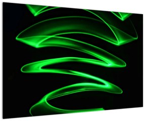 Obraz - neónové vlny (90x60 cm)