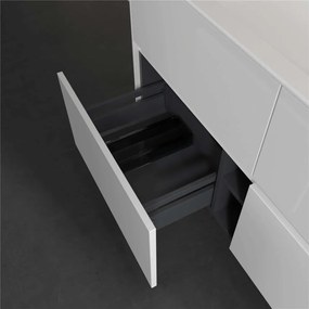 VILLEROY &amp; BOCH Collaro závesná skrinka pod umývadlo, 4 zásuvky, 1196 x 498 x 603 mm, Glossy White, C14000DH