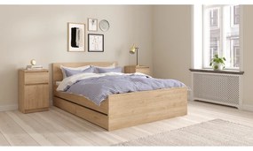 Nočný stolík v prírodnej farbe Naia – Tvilum