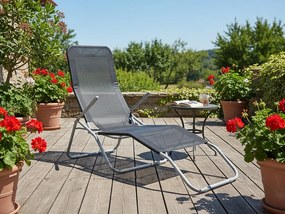 CH Záhradné lehátko Sun - čierne