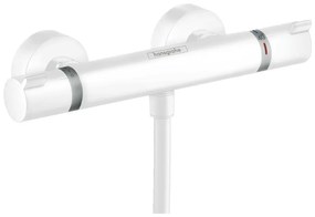 Hansgrohe Ecostat Comfort, termostatická sprchová batéria, biela matná, HAN-13116700