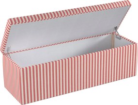 Truhlica čalúnená farba produktu červená látka vzorované