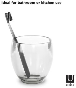 Plastový téglik na zubné kefky Droplet – Umbra