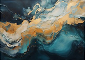 Sklenený obraz - Abstrakcia (70x50 cm)