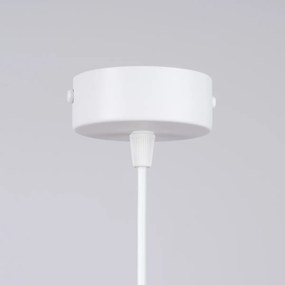 Závesné svietidlo Hyperion, 1x sklenené/biele kovové tienidlo