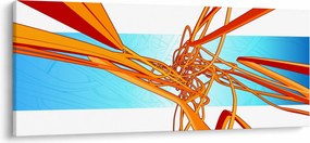 Obraz - Prepletené čiary, abstrakcie (120x50 cm)