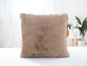 Obliečka z umelej kožušiny 45 × 45 cm – béžová
