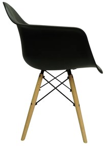 AKCIA Čierne jedálenské kreslo LIZBONA II. akosť