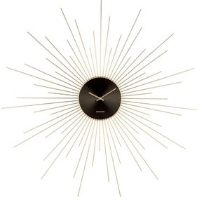 Nástenné hodiny Extreme Peony Steel zlatá ø 95 cm x 3,5 cm