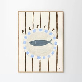 Moikka Plagát Pesce by Isabelle Vandeplassche Peske