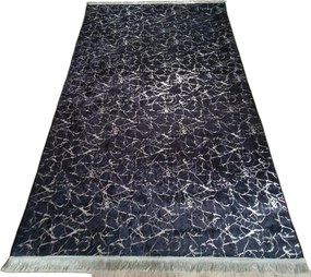Moderný koberec Parys v čierno-striebornom prevedení | 50x80–200x300 Rozmer: 60x100 cm