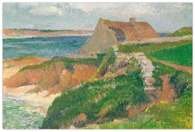 Obraz - Henri Moret, The Island of Raguenez, Brittany, reprodukcia (90x60 cm)
