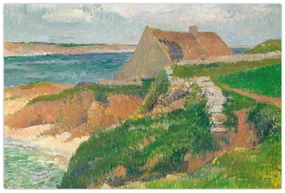 Obraz - Henri Moret, The Island of Raguenez, Brittany, reprodukcia (90x60 cm)