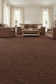 Ideal, Koberec metráž Metro 5282, na mieru, šíře 3m,4m, hnedá, filc, chodba / predsieň
