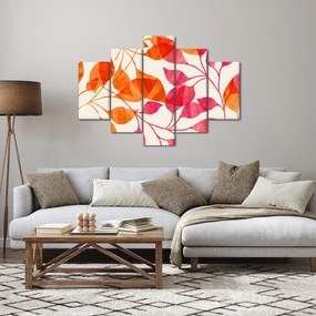Obraz - Oranžové lístie (150x105 cm)