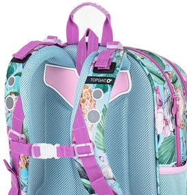 Veľká školská súprava Topgal ELLY 23004 G - batoh + peračník + vrecko na prezuvky + pláštenka na batoh