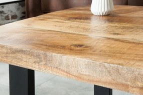 Konferenčný stolík Iron Craft 100 cm mango prírodný rám v tvare U